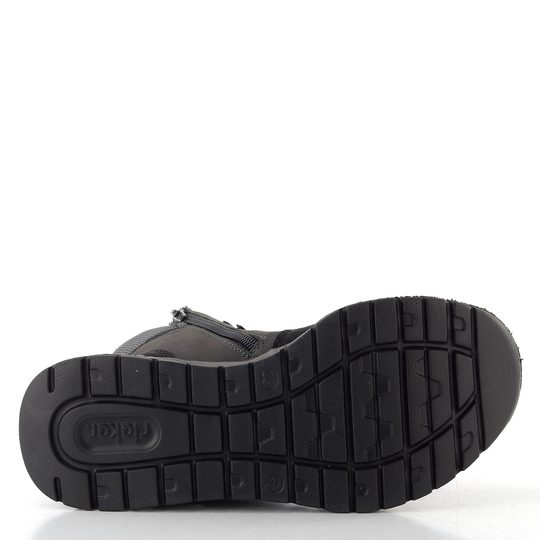 Rieker Sport šněrovací kotník s membránou černý/šedý M6023-45