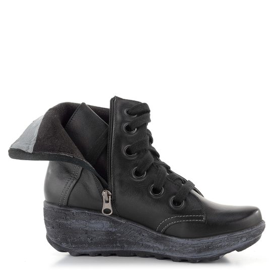 Kacper černý kotník na klínku 4-1906