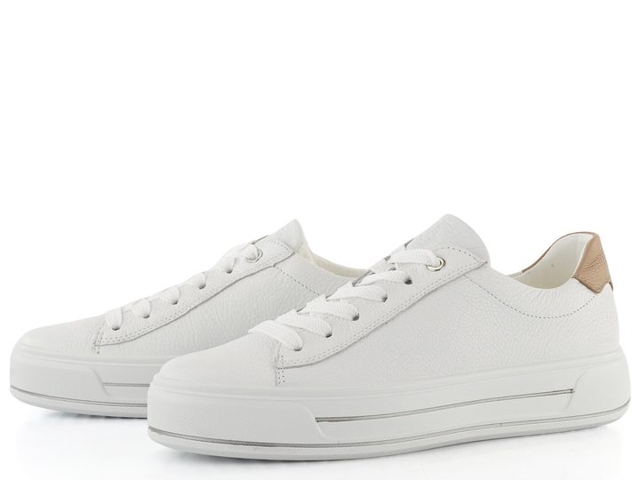 Ara dámské širší tenisky Canberra Weiss/Sand 12-23003-04