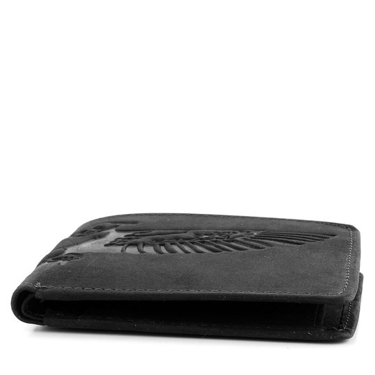 Pánská peněženka s ražbou orla černá 66-3701