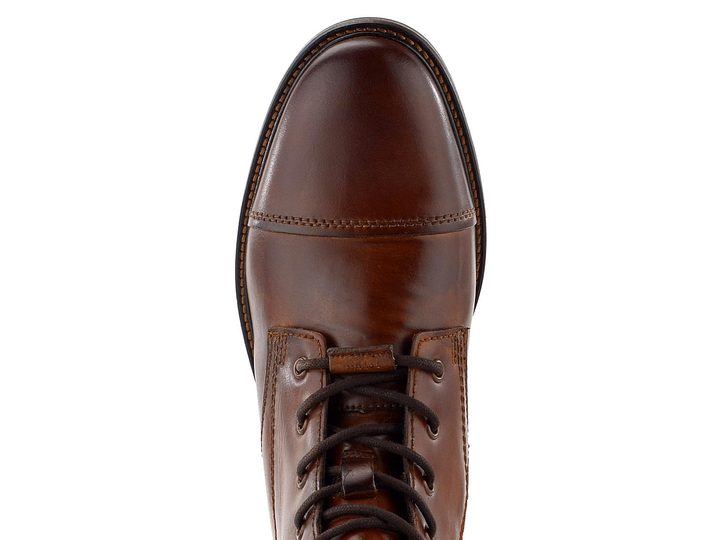 Bugatti vyšší šněrovací kotník koňakový 331-78239-1000