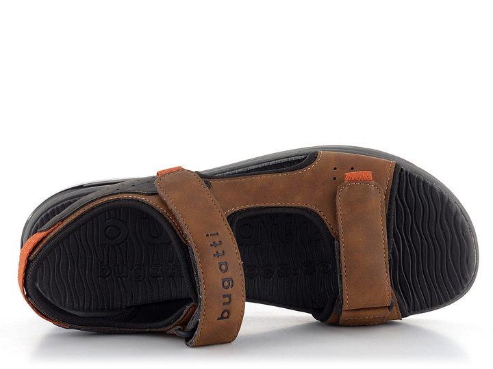 Bugatti pánské sandály se suchými zipy hnědé 341-A7Z81-5050