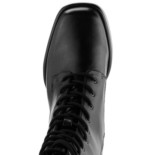 Tamaris šněrovací kotník na podpatku Black 1-25111-41