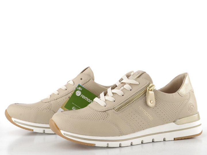 Remonte béžové tenisky se zipem R6705-61