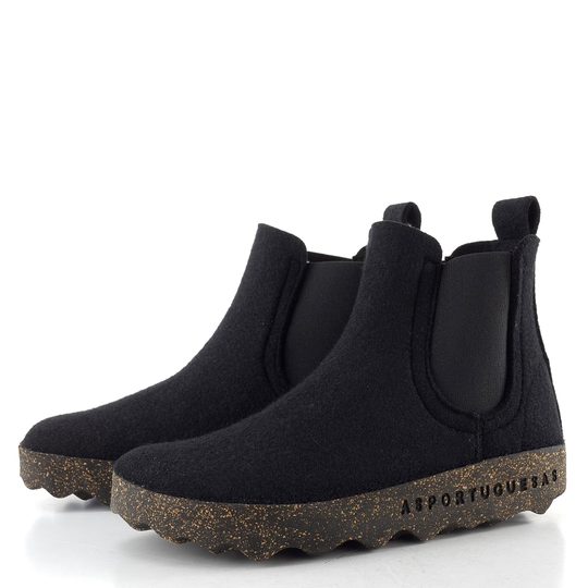 Asportuguesas nazúvacia členková obuv Caia black P018084036