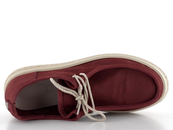 Looke šněrovací polobotky Isabeau burgundy L1161_08