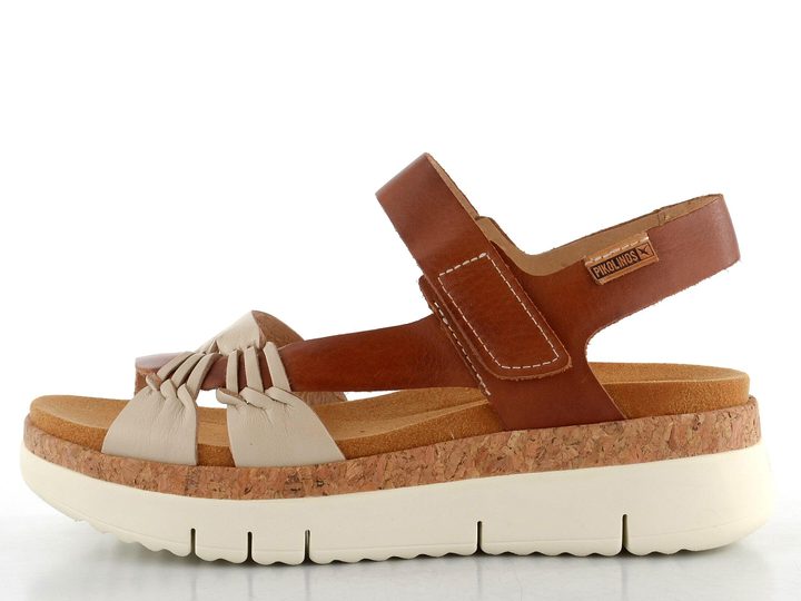 Pikolinos sandále na platforme Palma Marfil-Bra W4N-0968C1