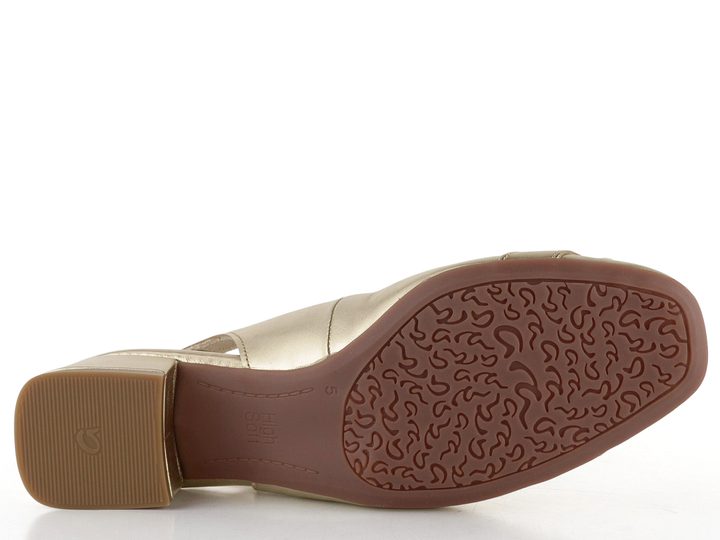 Ara širší lodičky s volnou patou metalické Graz Platin 12-20428-11