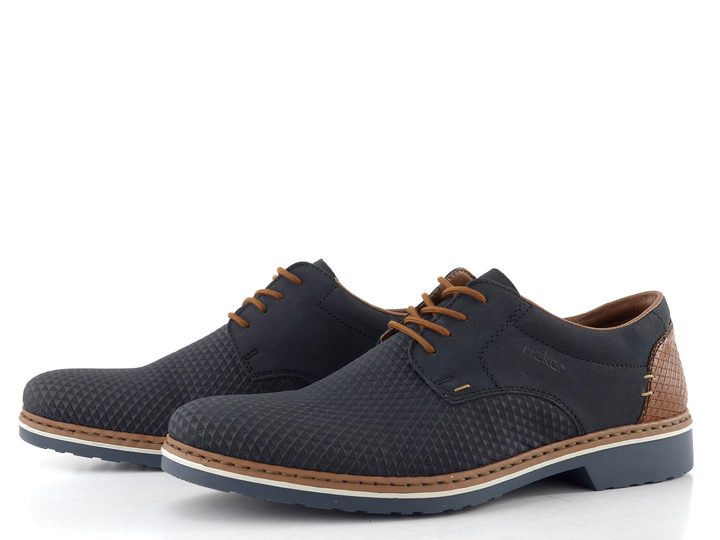 Rieker pánske poltopánky tmavo modré 16504-16