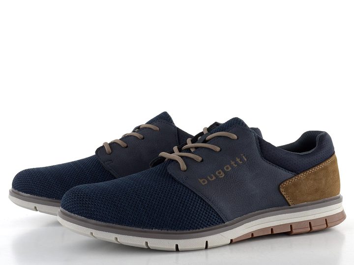 Bugatti pánské polobotky hnědá/tmavě modrá 335-92503-6900