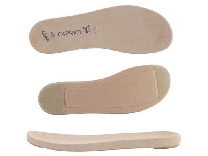 Caprice sandály s vyměnitelnou stélkou Cream Perlato 9-28701-42
