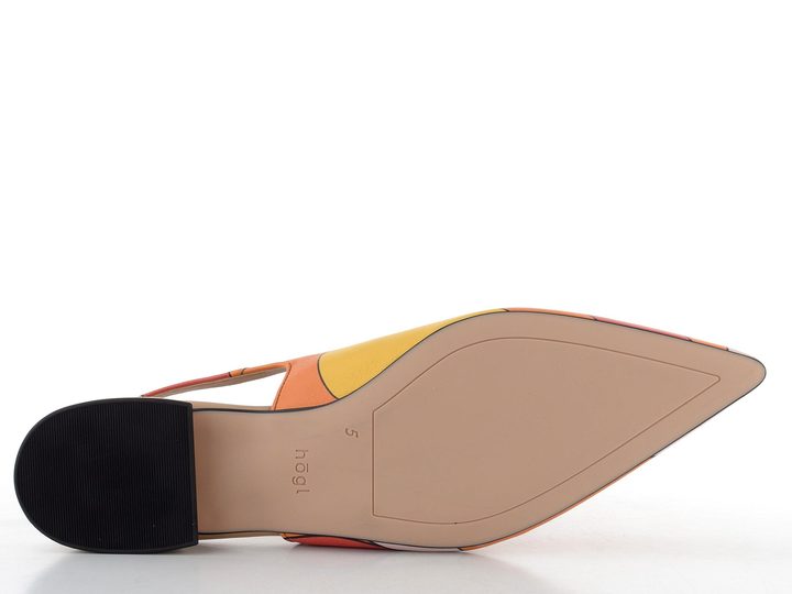 Högl baleríny s volnou patou Orange Multi  9-101948