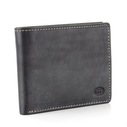 JADI  pánská peněženka černá stíraná W1846-01