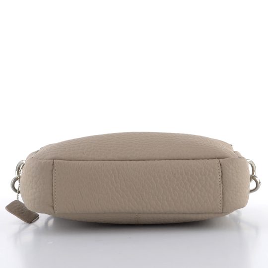 Dámská luxusní kabelka ze strukturované kůže Beige 816