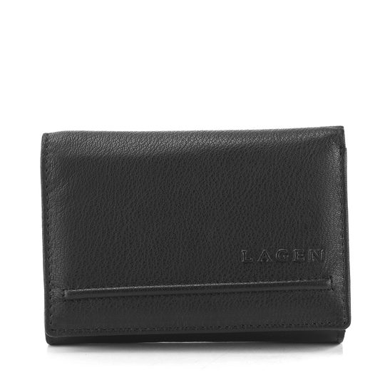 Lagen peňaženka so zipsovým vreckom čierna LM-2520E