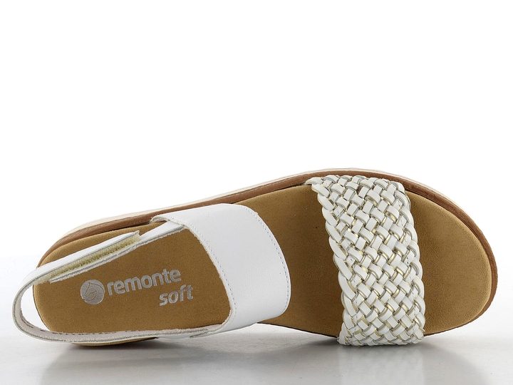 Remonte sandále na platforme Weiss/Gold D0Q56-80