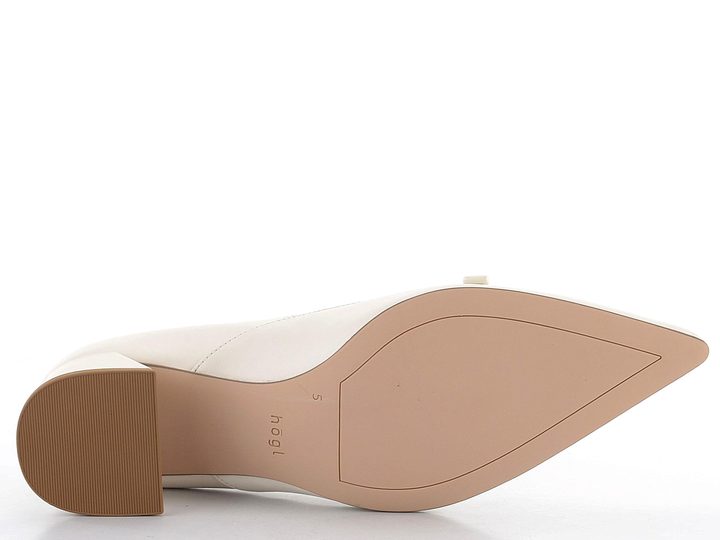 Högl lodičky na širokom podpätku Creme 8-104510