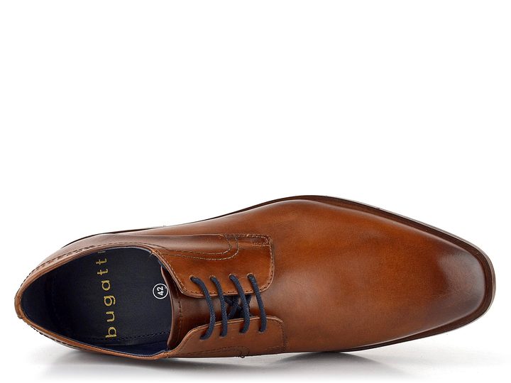 Bugatti hladké koňakové poltopánky 312-75203-1100