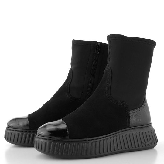 Wonders kotník na platformě negro A-5207