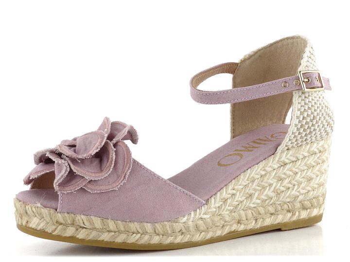 Gaimo sandály na klínu Yalena pique summ rosapalo