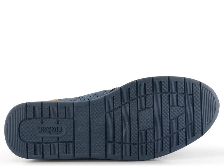 Rieker modré poltopánky so zipsom 11926-14