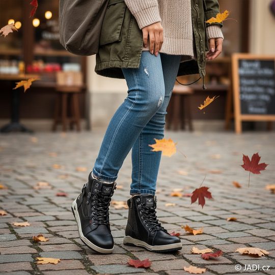 Mustang šněrovací kotník black 15M0092001