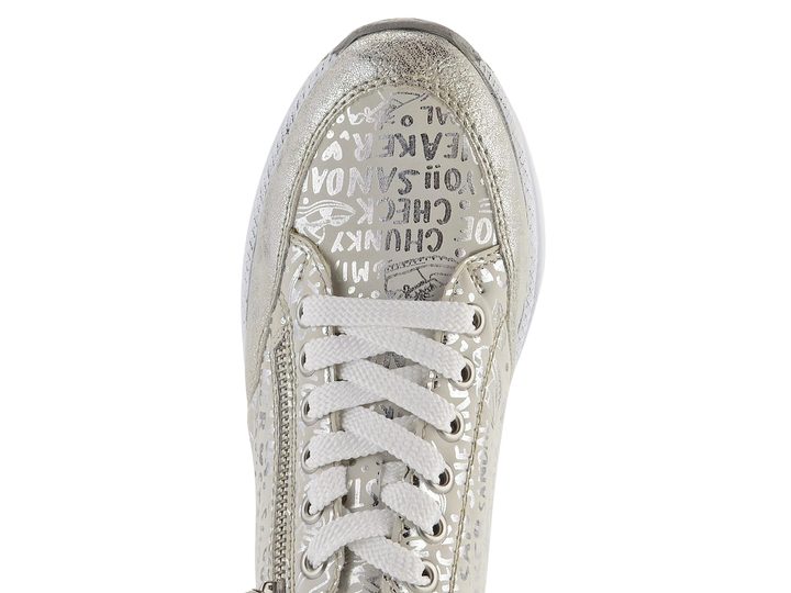 Rieker metalické tenisky na kline N4316-90