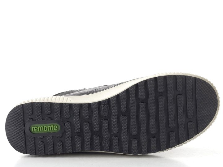 Remonte kotník s membránou a postranním zipem černý D0772-01