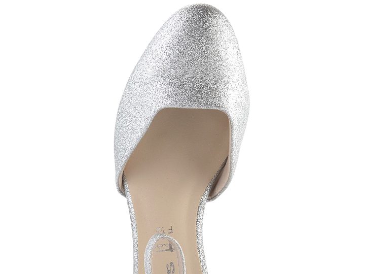 Tamaris lodičky s členkovým pásikom Silver Glam 1-24432-41