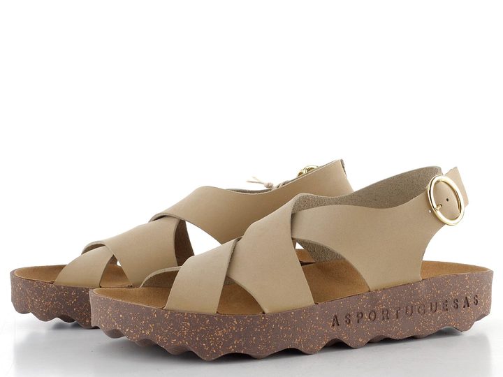 Asportuguesas béžové sandály P018278001