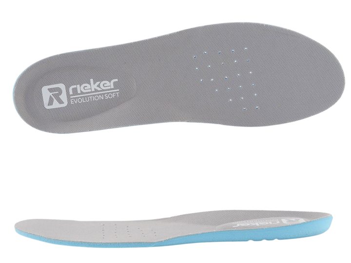 Rieker tenisky na platformě Weiss/Schwarz W1201-80