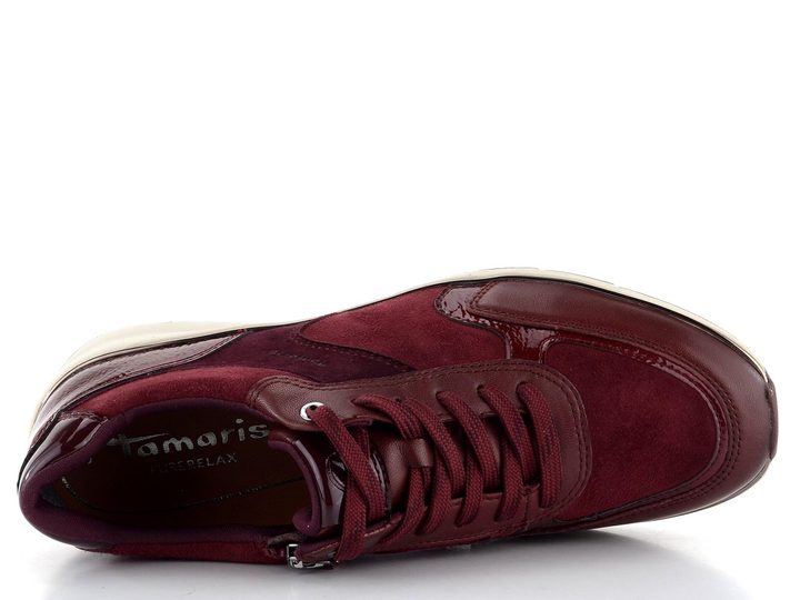 Tamaris tenisky na klínku Red Combi 1-23764-43
