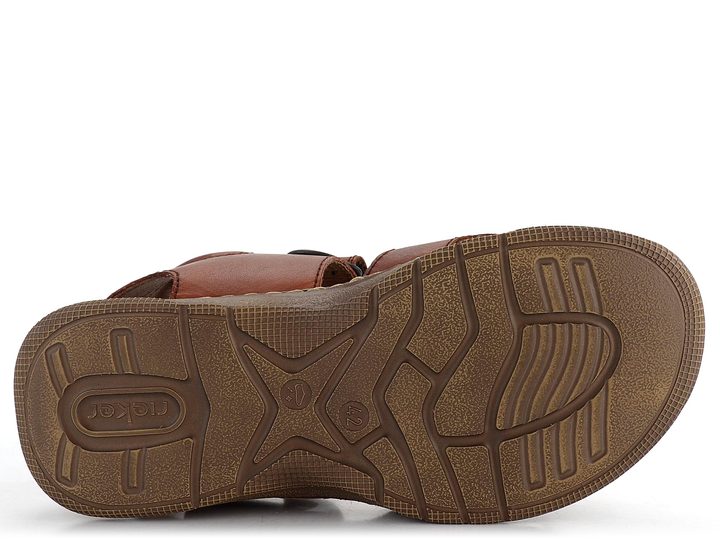 Rieker pánské páskové sandály světle hnědé 21461-24