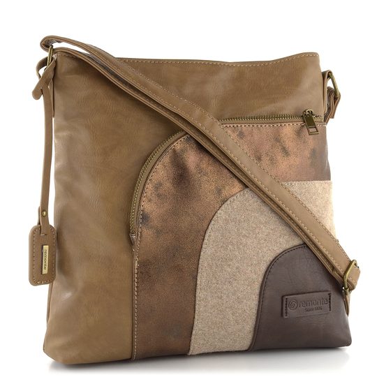 Remonte crossbody kabelka sešívaná hnědá Q0705-20