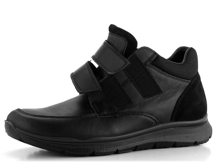 Ara pánský kožený kotník na suché zipy Benjo Black 11-24648-01