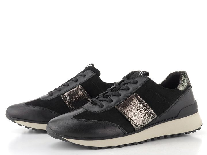 Caprice  vycházkové tenisky Black Combi 9-23700-45-019