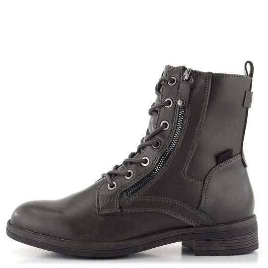 Tamaris tmavě šedý kotník se zipem 1-25107-29