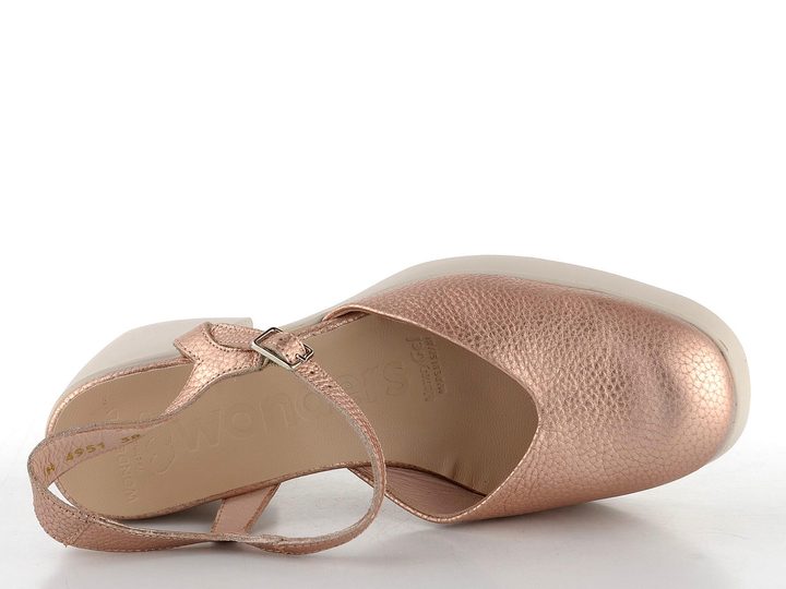 Wonders sandály na podpatku s plnou špičkou Rame H-4951