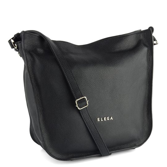 Elega kabelka crossbody gondola čierna 68906