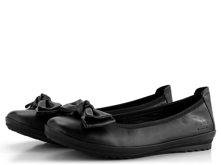 Josef Seibel černé baleríny s mašličkou 70603133