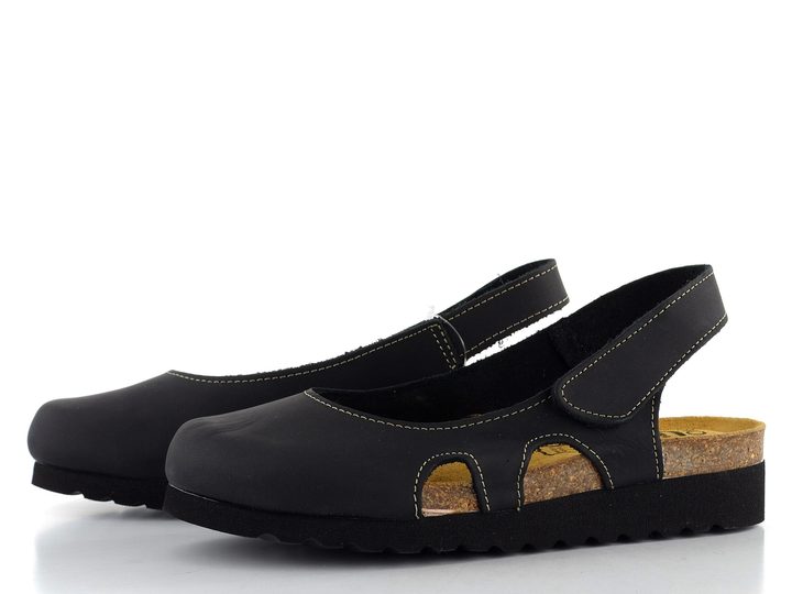 BIO Life fuzbetové sandály 0837.Riva/718 black