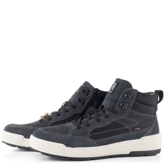 Rieker Revolution členková obuv s membránou temne šedá U0069-45