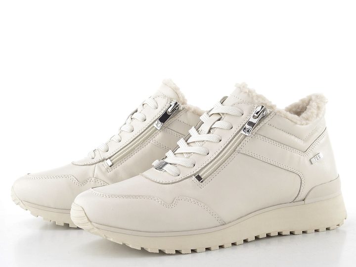 Caprice kotníkové tenisky s membránou offwhite nappa 9-26201-43