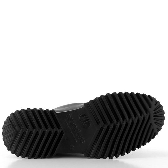 Wonders hladký kožený kotník negro A-4403