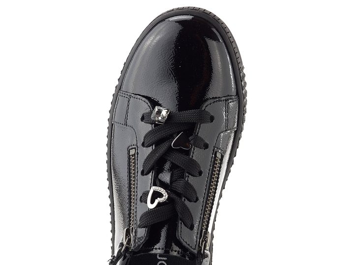 Gabor tenisky na platformě lakované černé 73.339.97