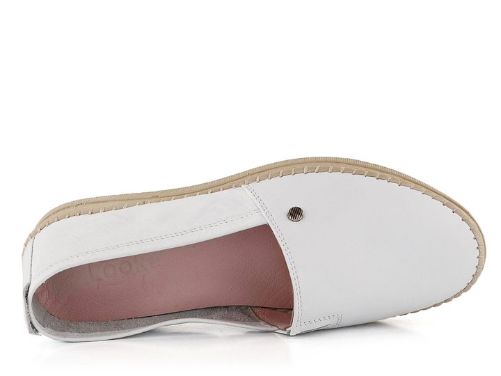 Looke kožené mokasíny Pascale white L0599_03