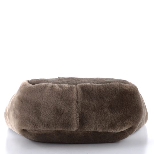 Rieker kožešinková shopper kabelka s etují taupe H1053-64