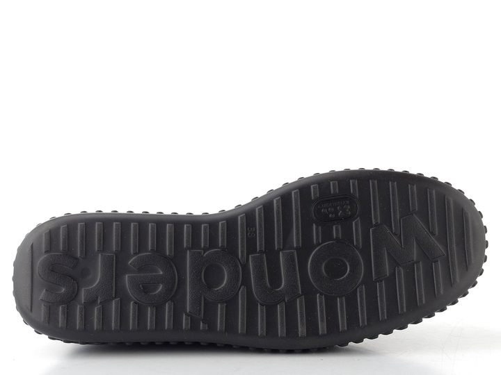 Wonders lakované mokasíny na platformě negro A-5203