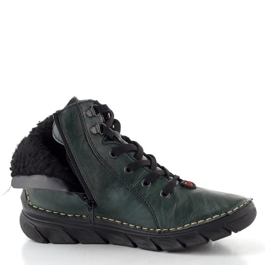 Rieker šněrovací kotník tmavě zelený 55040-54