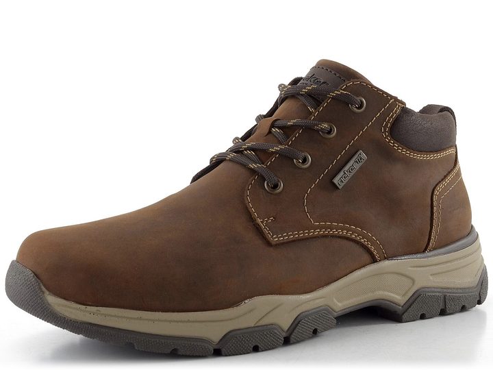 Rieker pánský šněrovací kotník s membránou hnědý 31204-22
